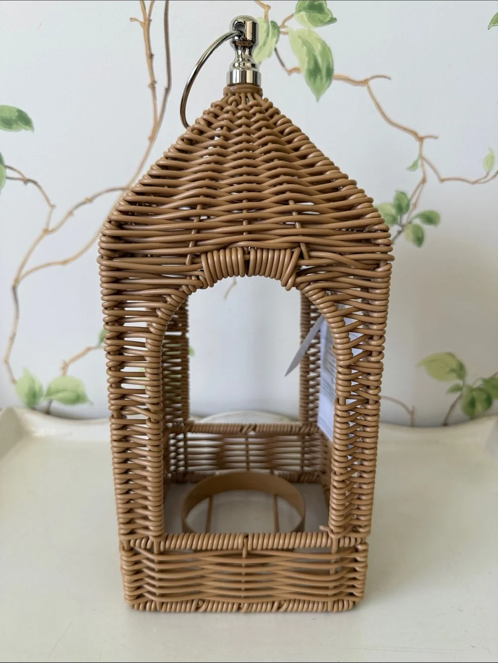 My Texas House Rattan Wicker Lantern - 12”